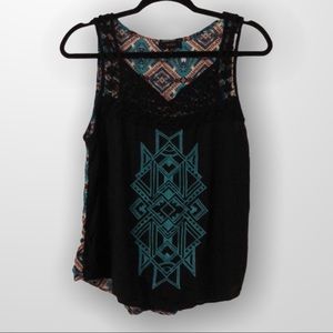 Aztec Print Tank Top
